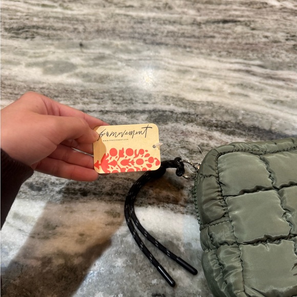 NWT Free People Quilted Mini Case Pouch
Color: Washed Sage - Picture 4 of 9